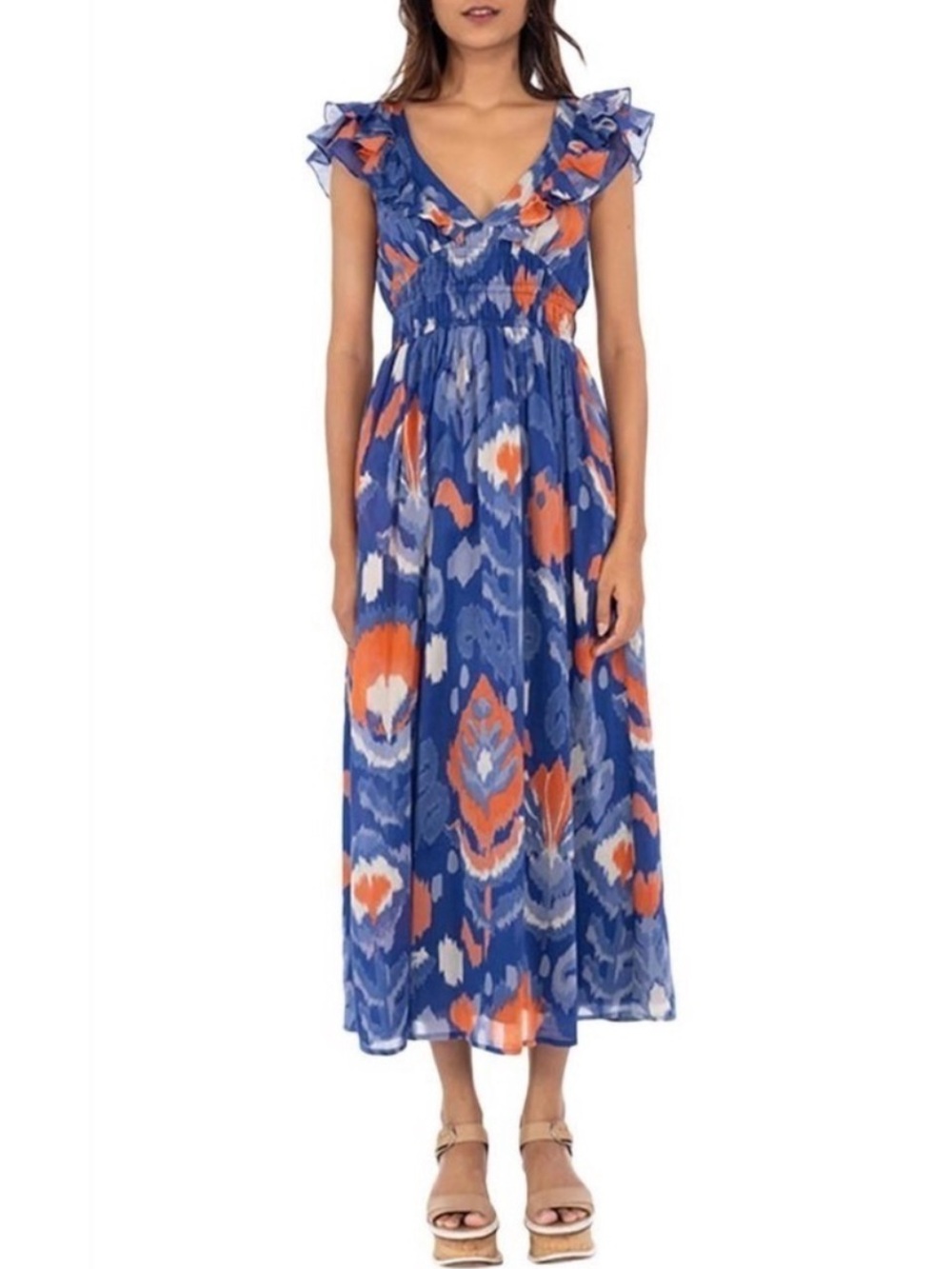 Banjanan Maya Dress Ikat Soladite sz XL -NWT